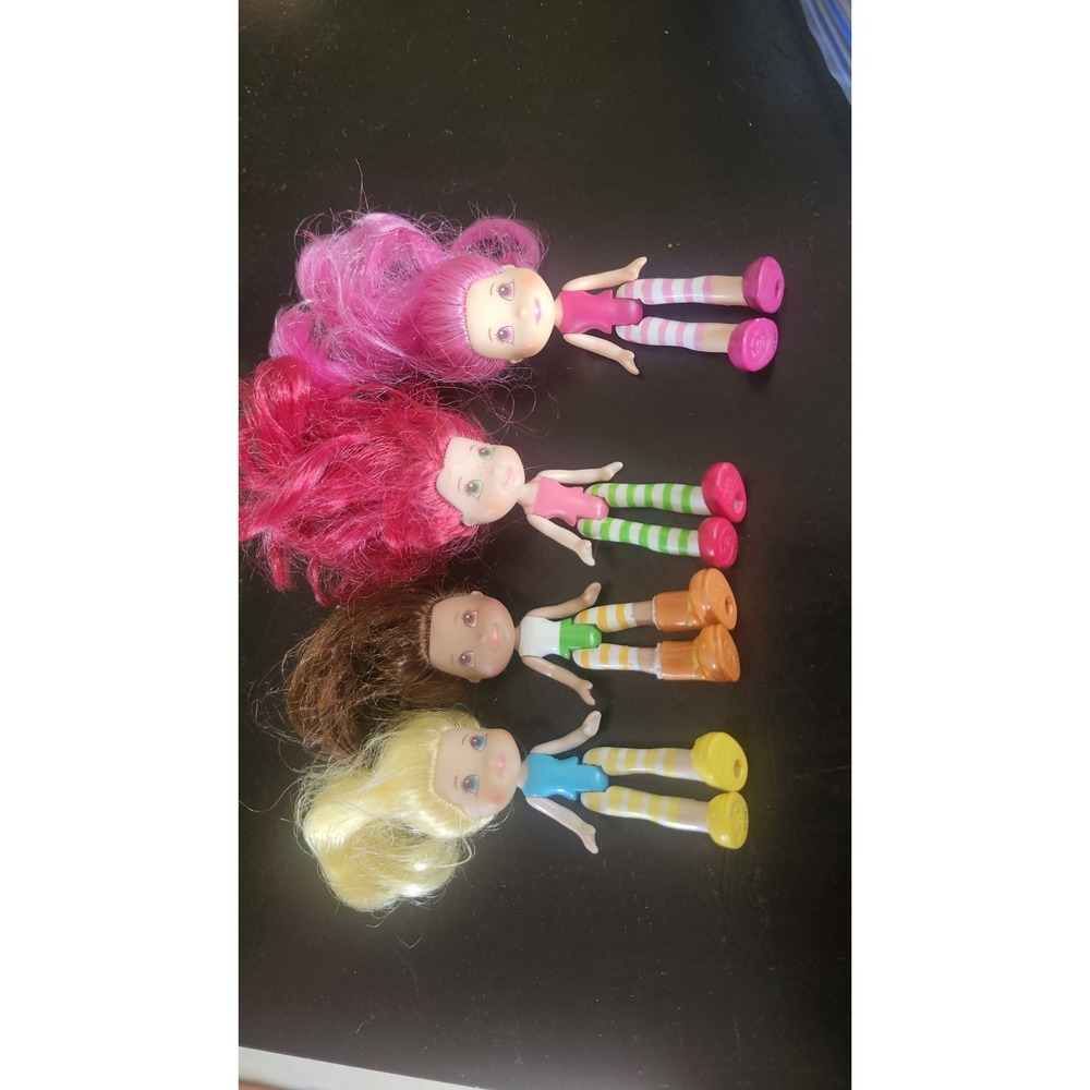 Strawberry Shortcake 2008 Berry Best Friends Dolls Lot of 4 Hasbro